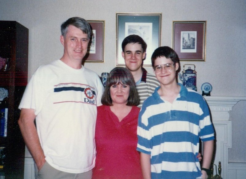 Steve, Kay, Stevie, and David at their home in Woodbridge VA