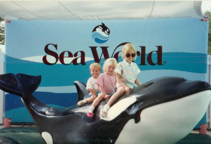Will, Rosanna, and Tamara at Sea World, Ohio
