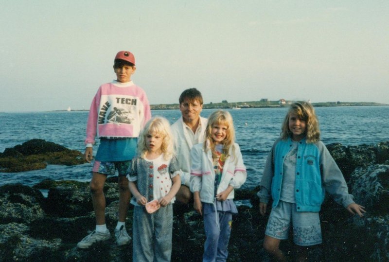 Brendan, Rosanna, Rob, Tamara, and Alyssa at Boothbay Harbor ME