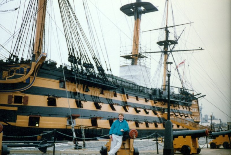 Adm Nelson's HMS Victory at Portsmouth