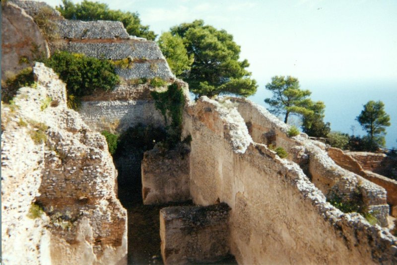 Ruins of the Villa Jovis on Capri
