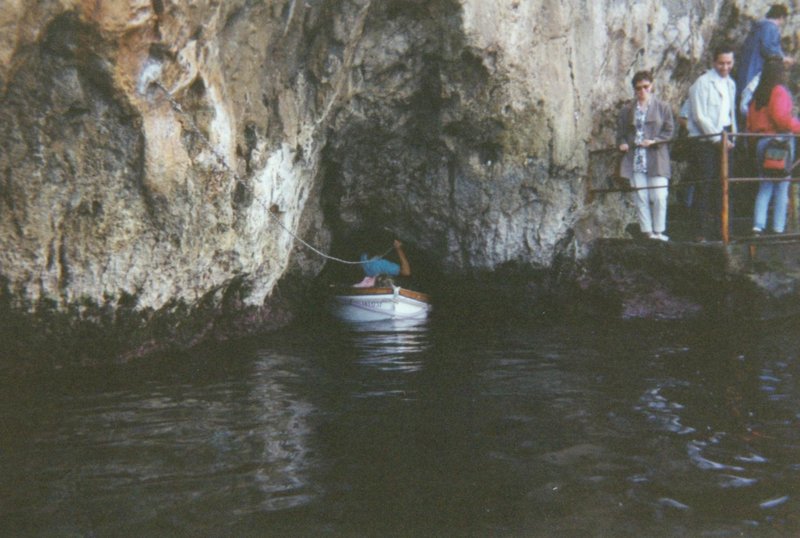 Entrance to the Blue Grotto at Capri