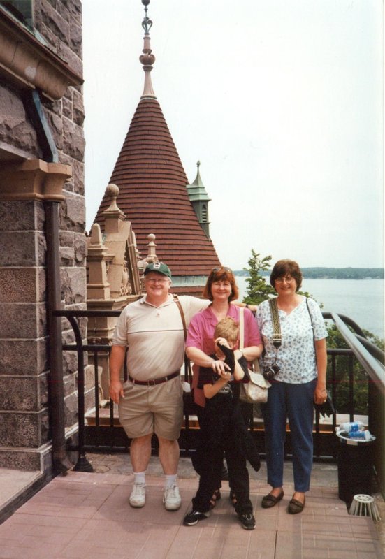 Buz, Linda and Kathy at Boldt Castle
