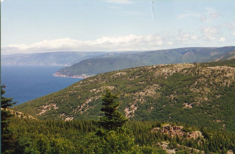 Cabot Trail on the Breton Peninsula of Nova Scotia