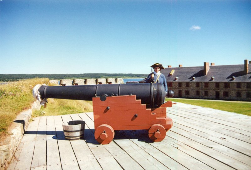 Cannon at Louisbourg Fortress, Nova Scotia