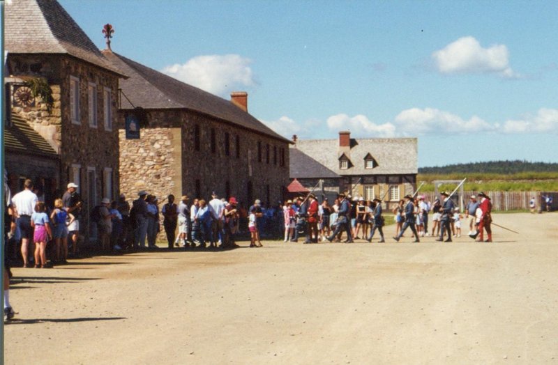 Main stree at the Louisbourg Fortress, Nova Scotia