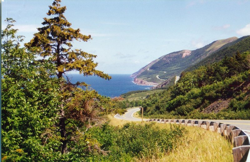 Cabot Trail on the Breton Peninsula of Nova Scotia