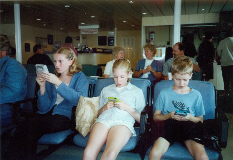 Kids on the ferry to Picton NS