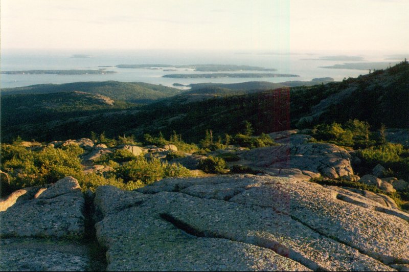 View of Frenchman's Bay from the top of Cadillac Mountain, Acadia NP