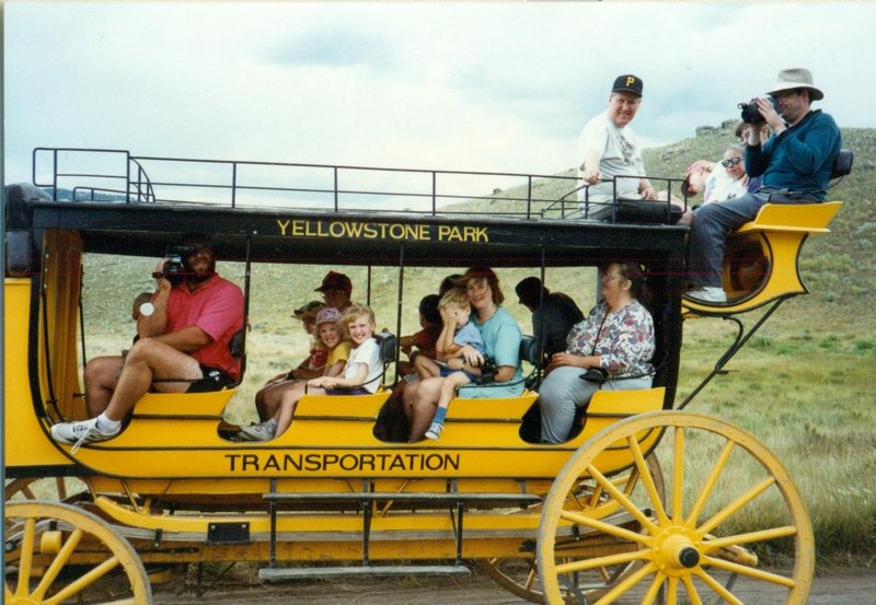 and they are off on the Yellowstone stagecoach
