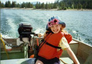 Tamara: captain of the boat at Grand Teton National Park