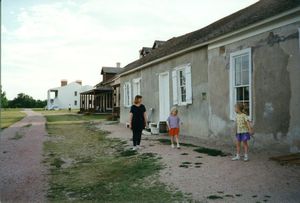 Exploring the old barracks at Fort Laramie WY