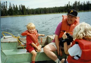 Will's turn to steer, with Bob and Rosanna at Grand Teton National Park 