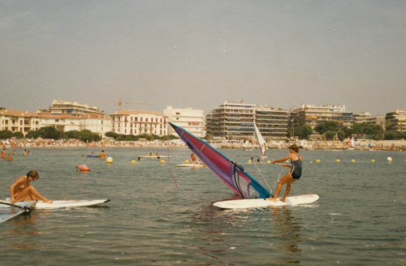 Windsurfers - with our hotel in the background