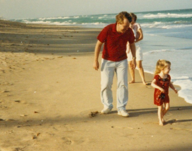 Bob and Tamara at the beach