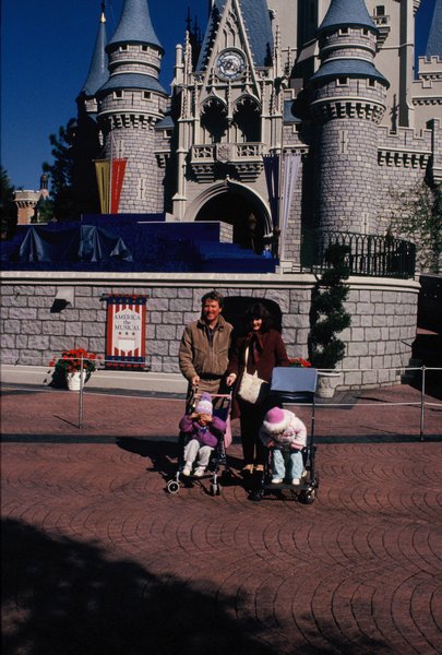 The family at the Magic Kingdom