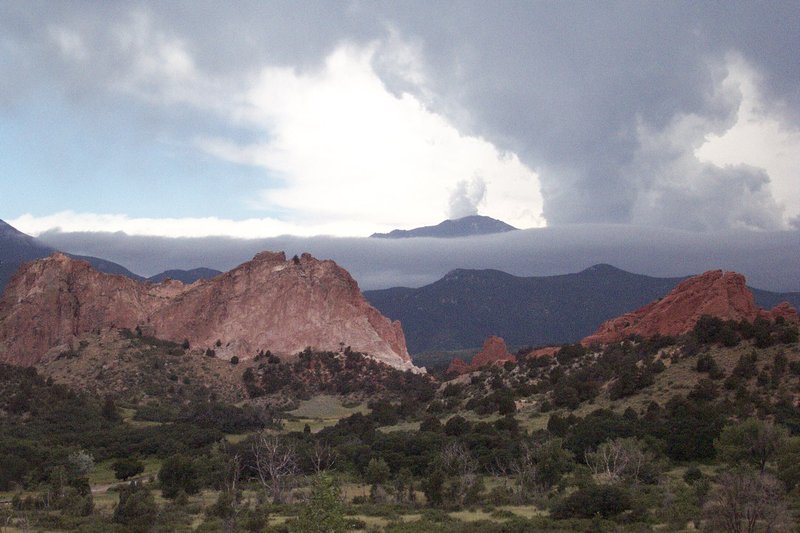 Storm over Pikes Peak and the Garden of the Gods