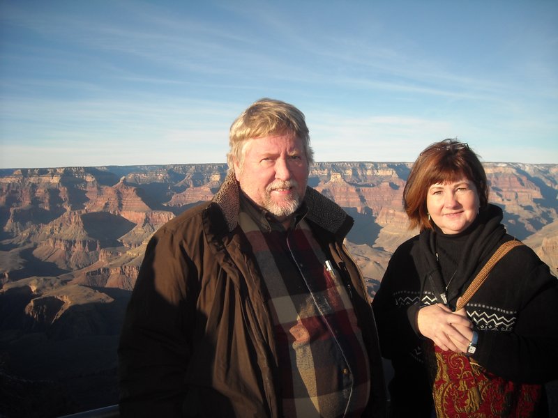 Bob and Linda at Grand Canyon NP