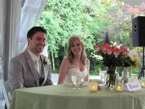 Evan and Rosanna at the Wedding Reception Dinner - Copy
