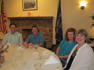 Jon, Marlan, Melody and Linda at the Rehersal Dinner