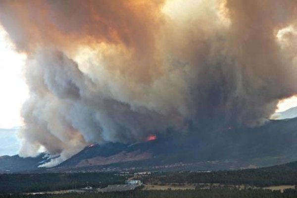 Fire descending upon Colorado Springs