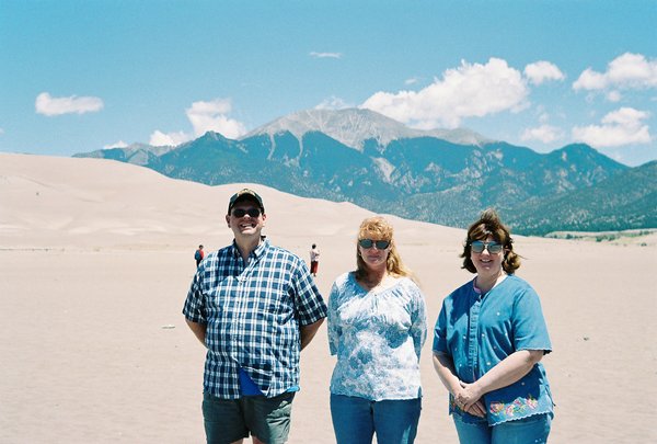 Family at Great Sand Dunes National Park