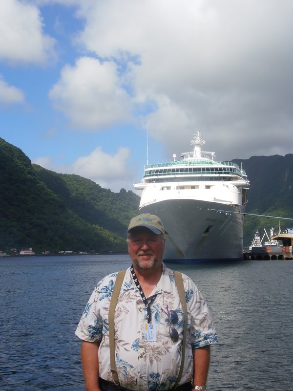 72 Bob and our ship in Pago Pago