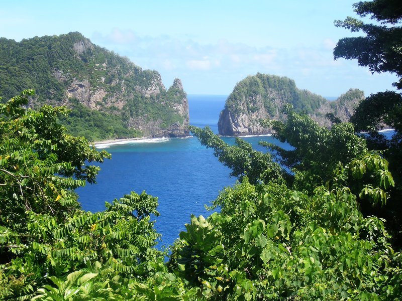 66 Another view of the American Samoa coast line from the National Park