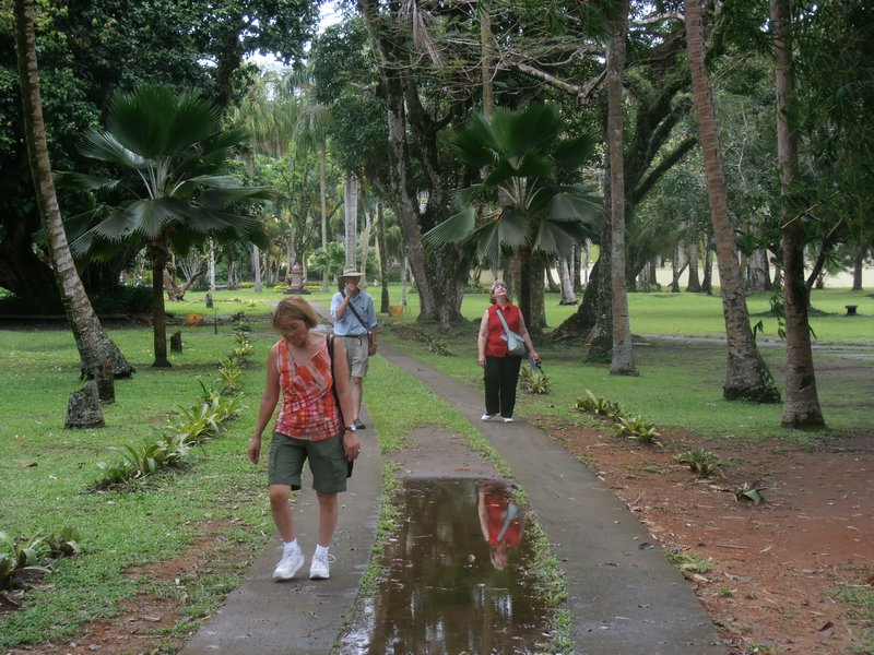 98 Betty, Mike and Linda in the Fiji botanical garden