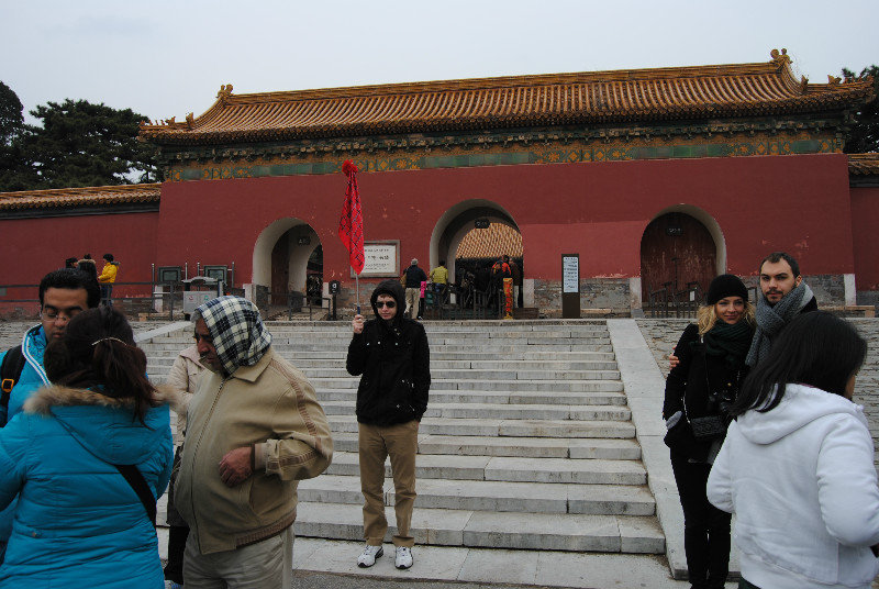 Will at entrance of the Chang Ling Ming tomb