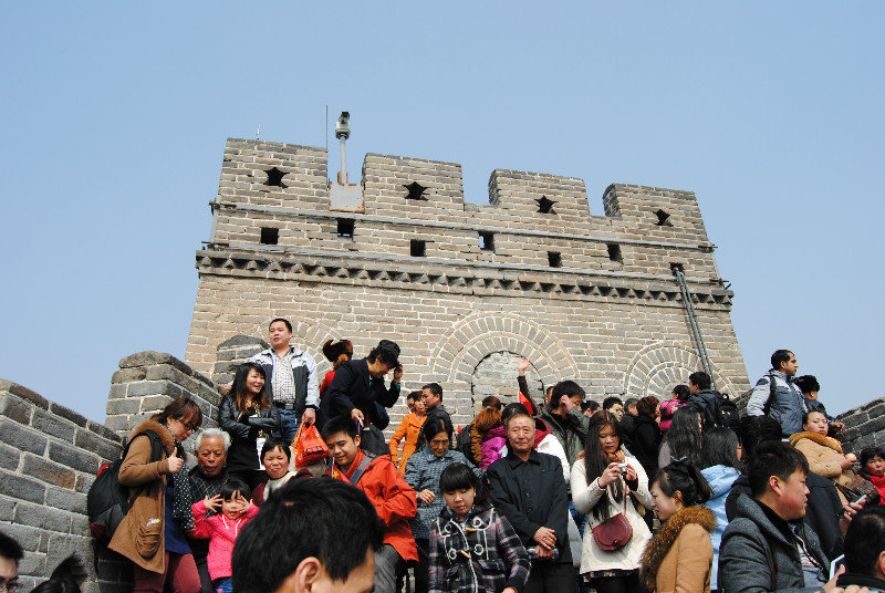 Crowds at the Badaling section of the Great Wall