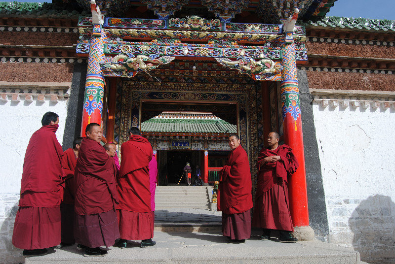 Lamas at the Labrang Monastery