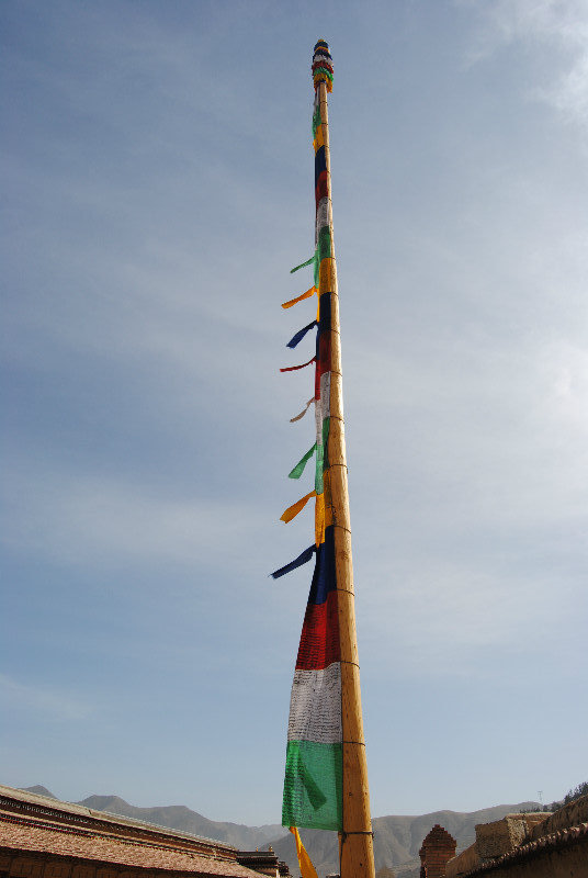 Prayer flag at the Labrang Monastery