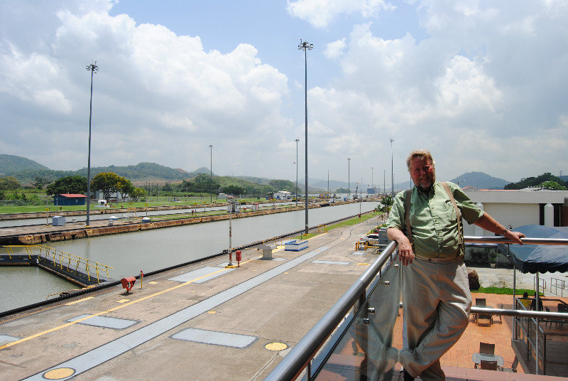 Bob at the Miraflores Lock