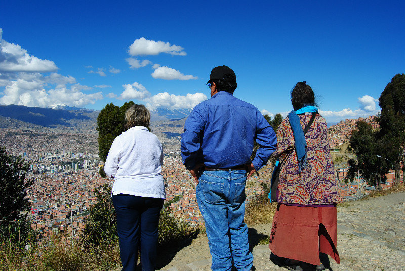 Linda, Juan, and Tara at the overlook