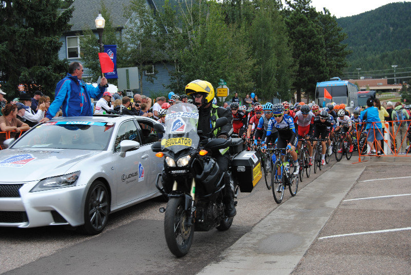 USA Pro Challenge - the pack as it makes its rounds