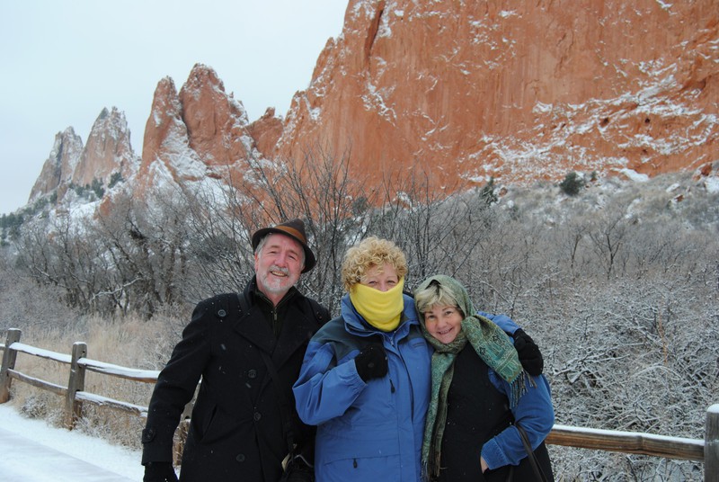 David, Denise, and Linda at the Garden of the Gods