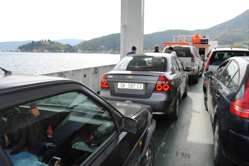 The ferry shortcut on the way back to Dubrovnik