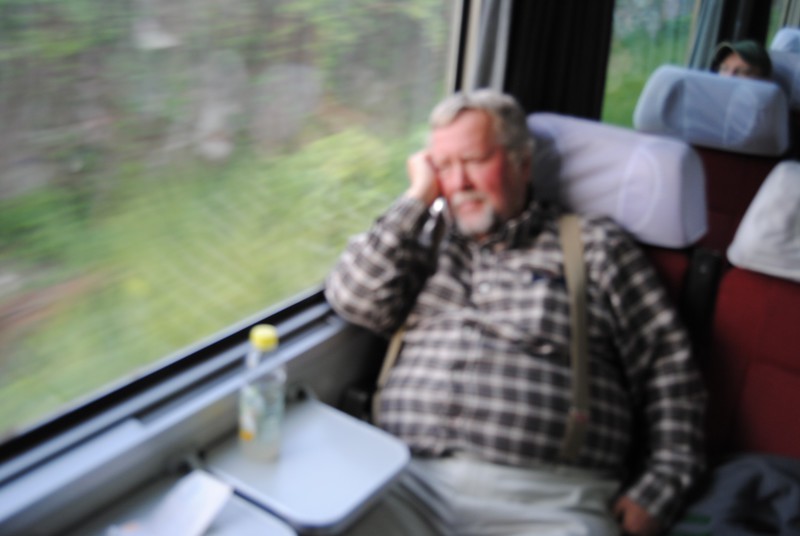 Where's Bob...on the train from Zagreb to Ljubljana