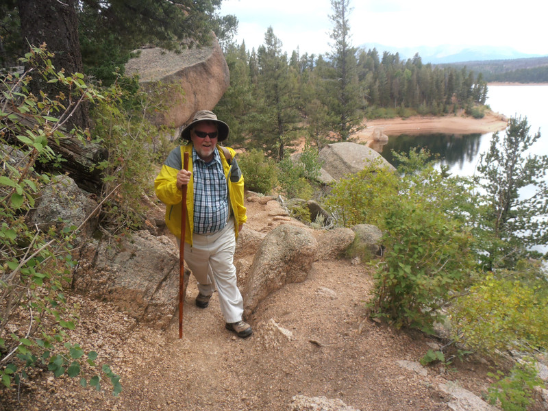Me hiking at the Rampart Resevoir