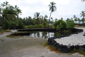 Fish pond at Puuhonua O Honaunau (City of Refuge)