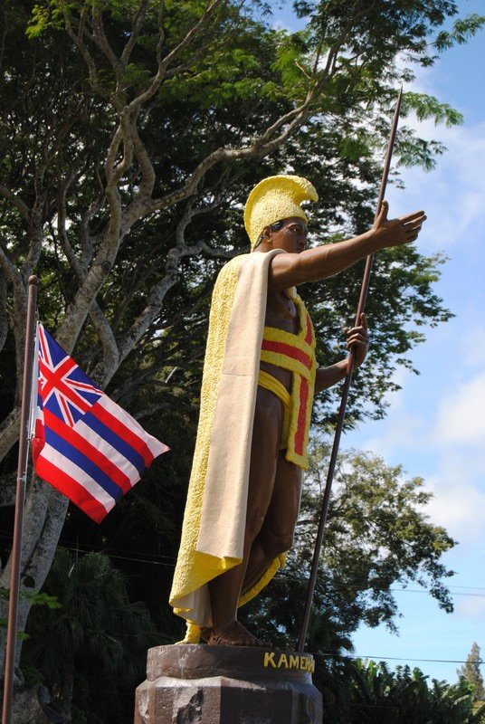 Original Kin Kamehameha Statue in Hawi