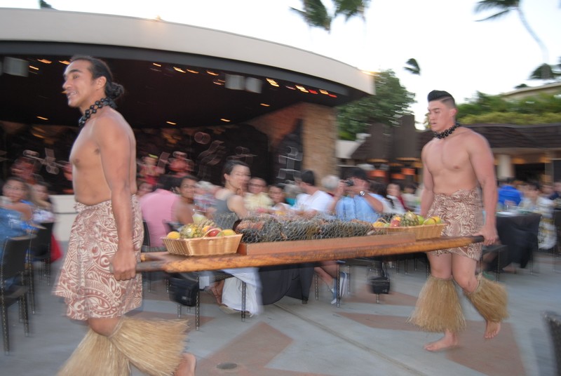 Bring on the roast pig at the Luau at our resort