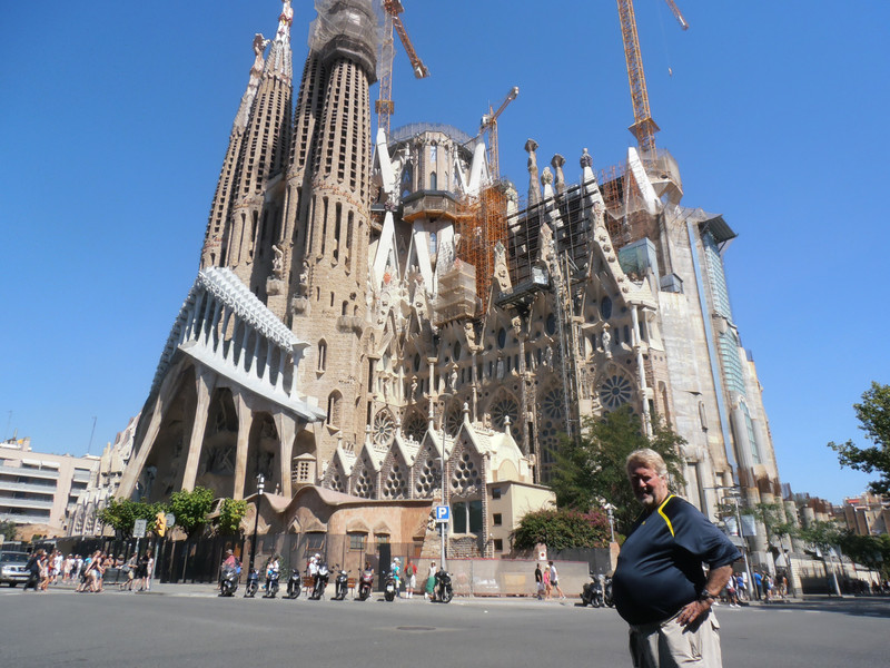Bob at the Sagrada Familia