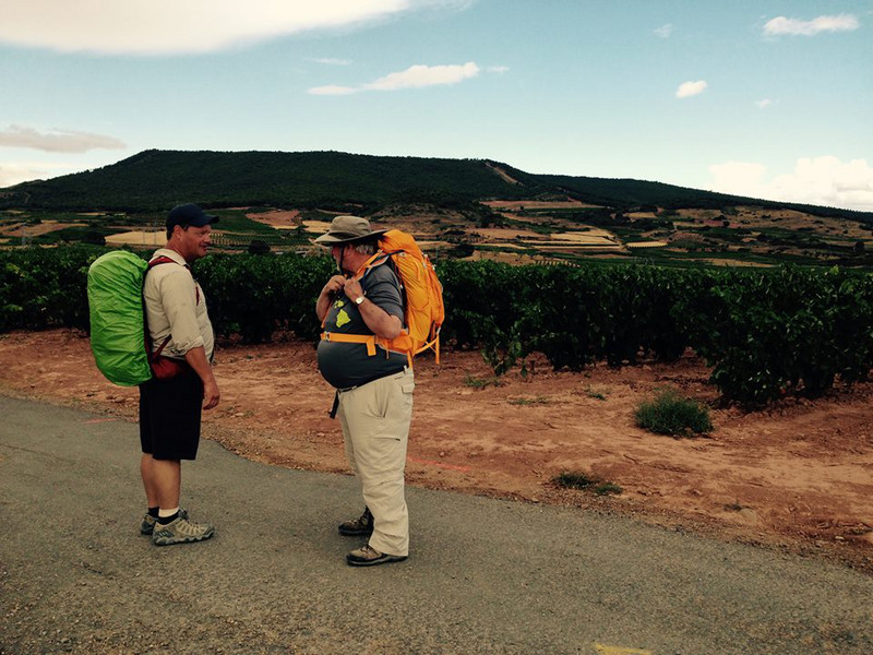 Poul and Bob on the Camino