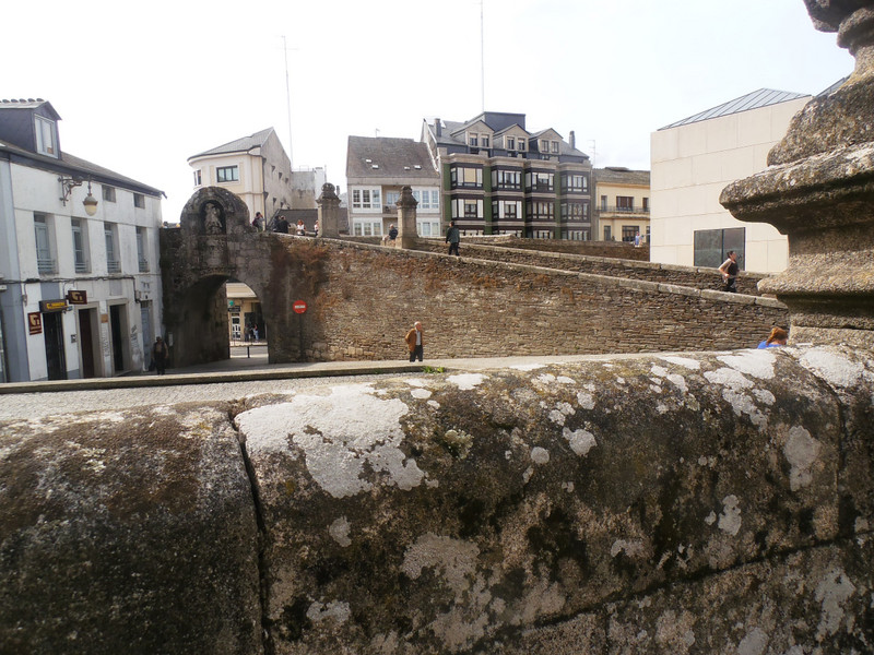 Lugo - the starting point for the last 100 km was the gate in the Roman city wall in front of the cathedral