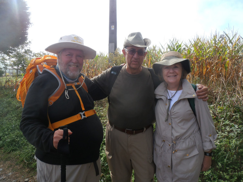 With Bob and Kathy, American pilgrims from Naples, Florida