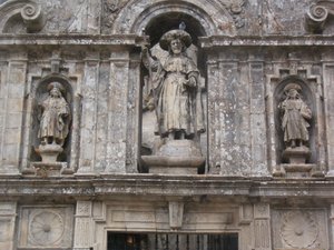 A statue of St James as a pilgrim