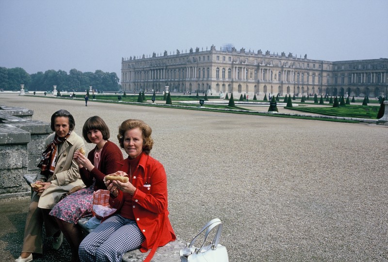 Mom with Linda and Dr. Mercer at Versailles, France
