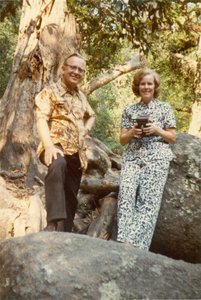 Dad and Mom at Khao Yai National Park, Thailand